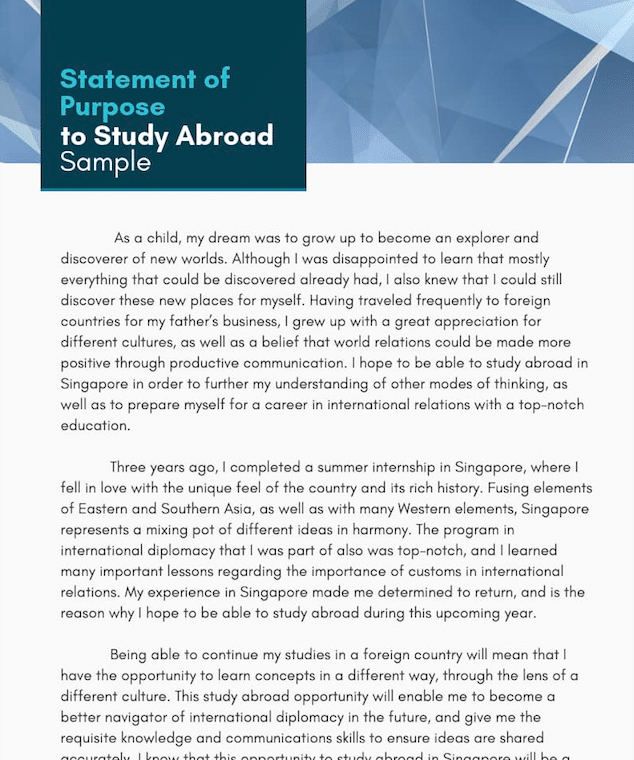 scholarship statement of purpose examples
