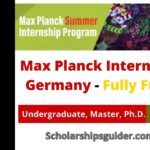 Max Planck Internship in Germany 2022 | Fully Funded