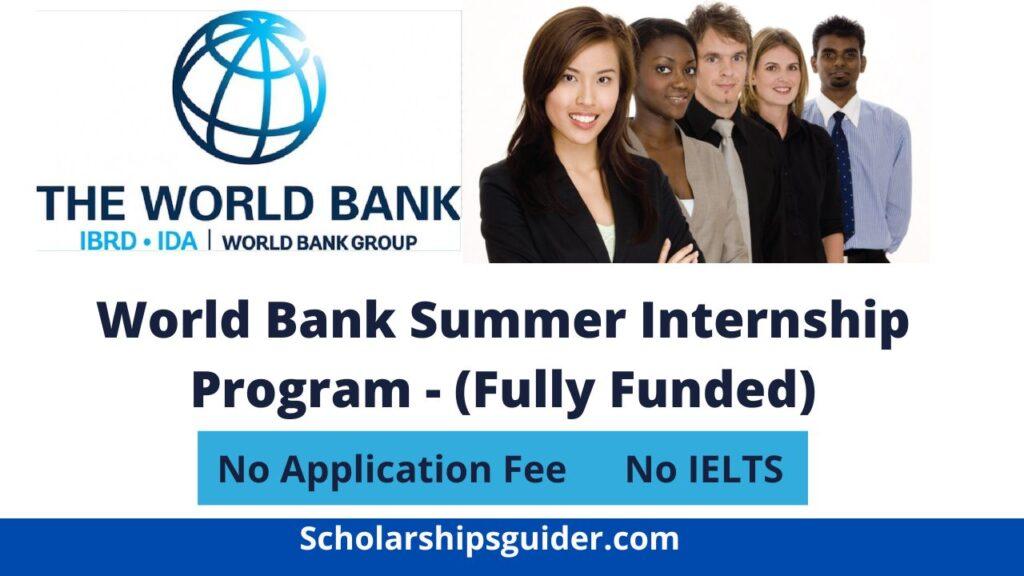 World Bank Summer Internship Program 20232024