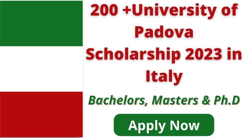 university of padova phd scholarship