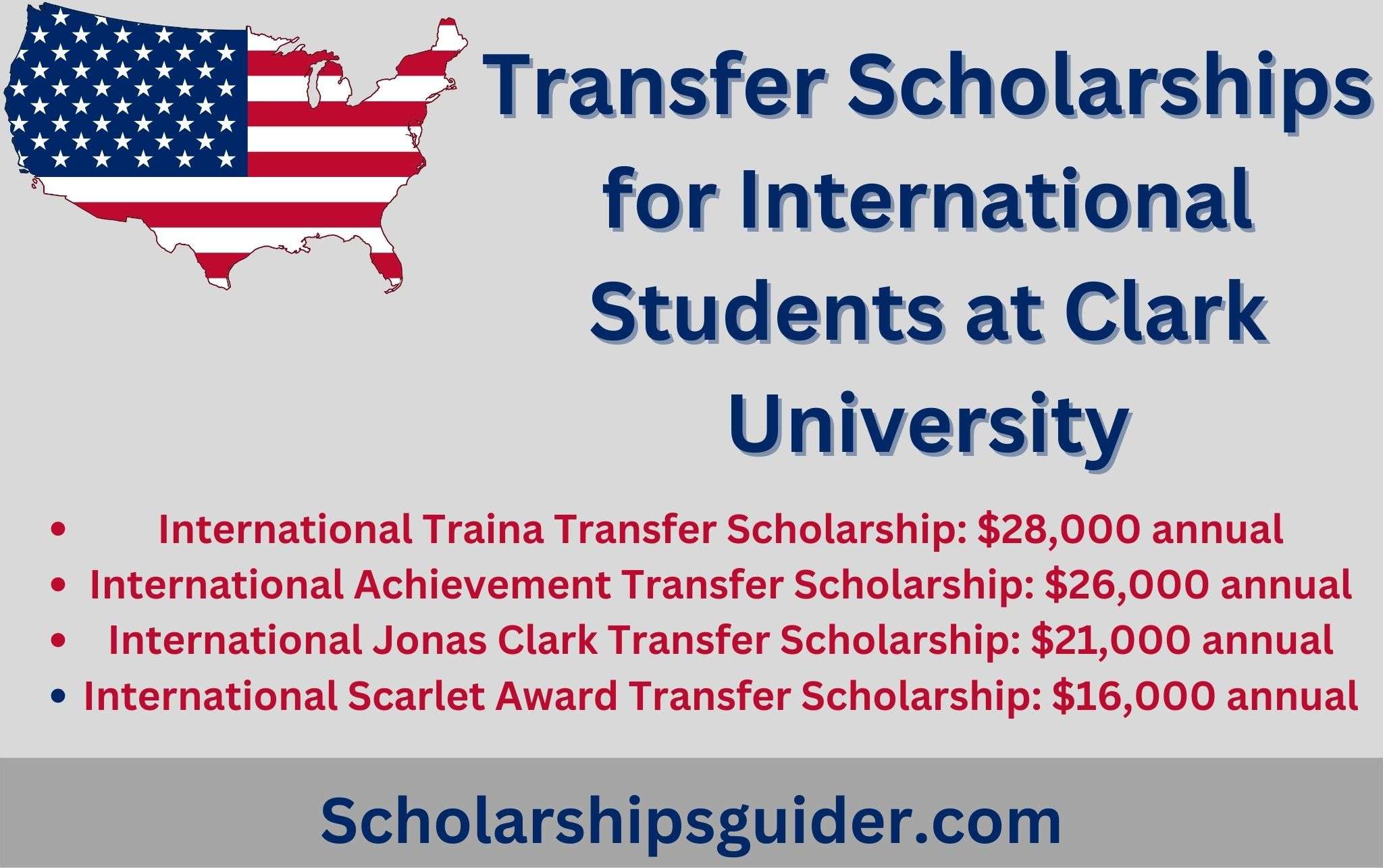 Transfer Scholarships for International Students 2023
