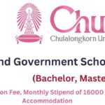 Thailand Government Scholarship at Chulalongkorn University