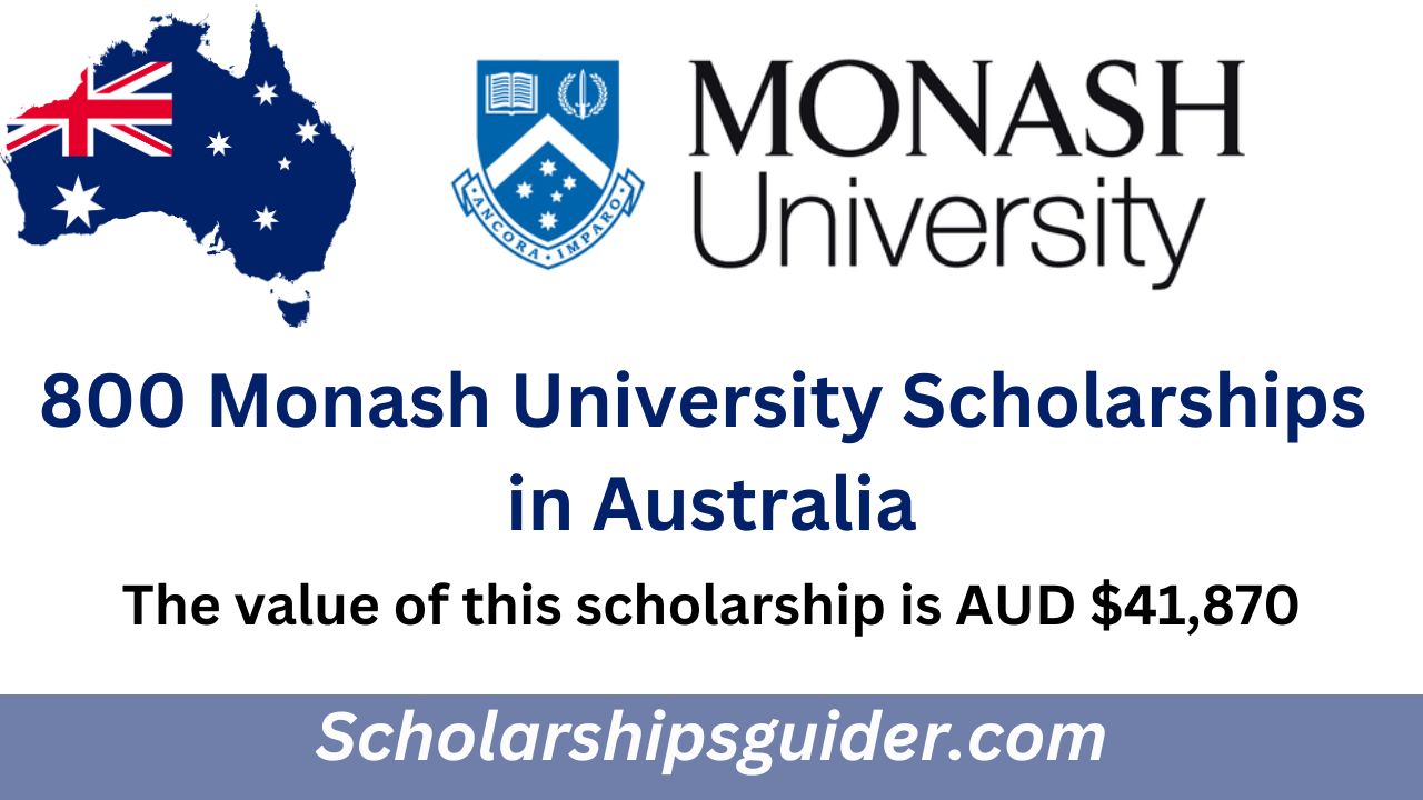 Monash University Scholarships 2023-2024 in Australia