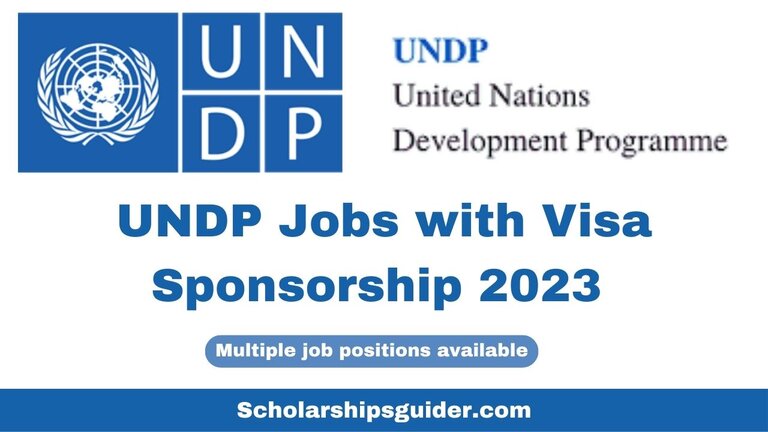 UNDP Jobs with Visa Sponsorship 2023