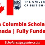 University British Columbia Scholarships 2024 in Canada