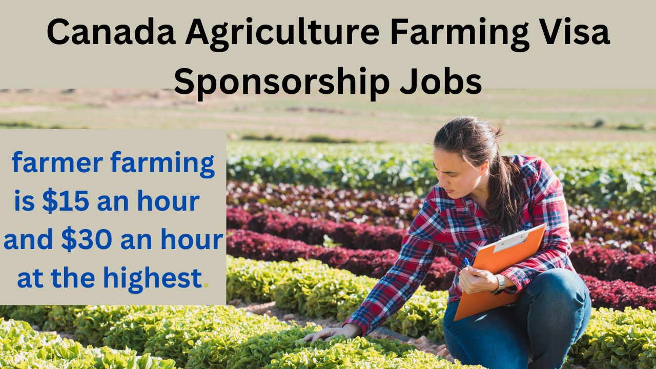 Canada Agriculture Farming Visa Sponsorship Jobs 2023