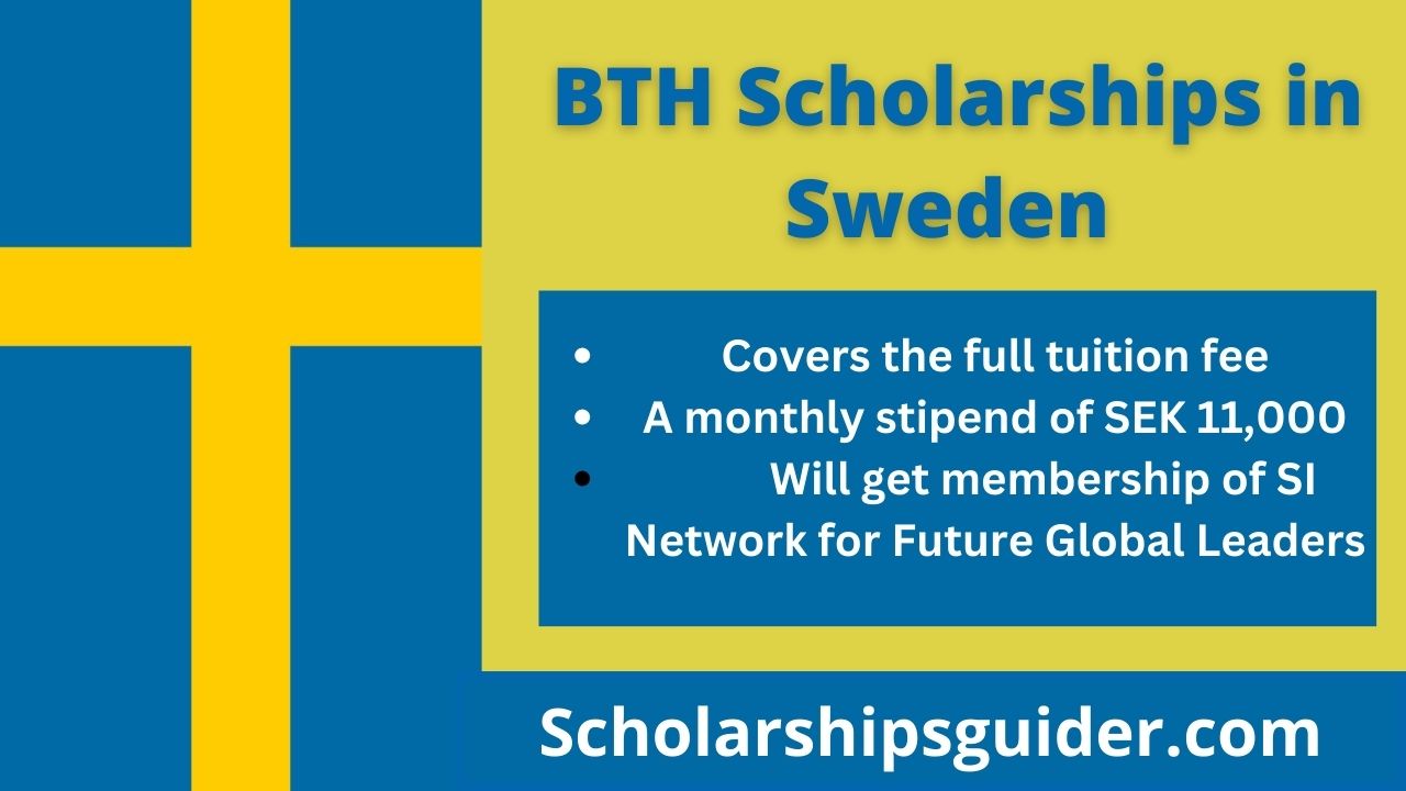 BTH Scholarships in Sweden 2023-2024