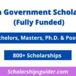 Foreign Government Scholarships 2023-2024 | Fully Funded