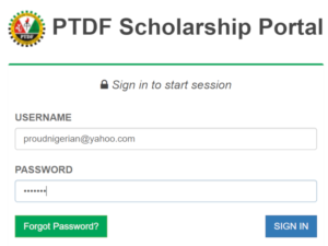 PTDF Scholarship