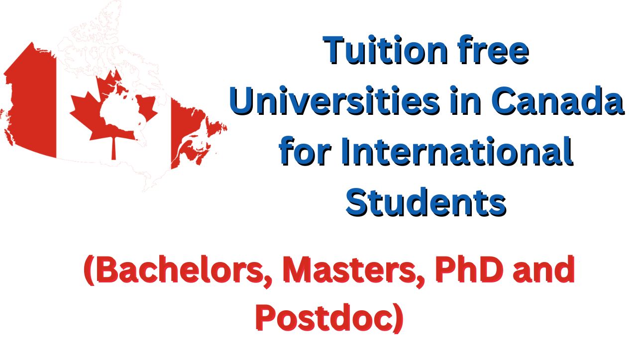 free tuition phd in canada