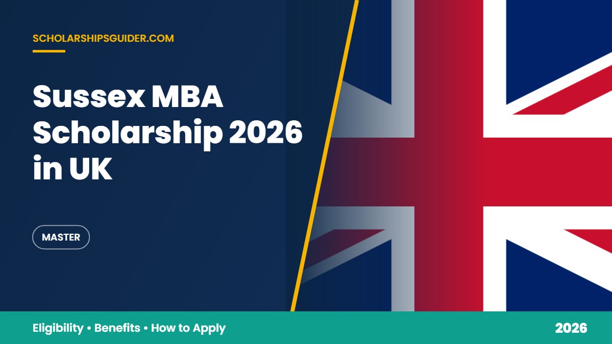 Sussex MBA Scholarship 2026 in UK